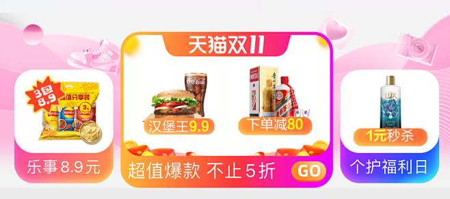 布局形式；1:2:1