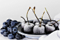 General 2048x1365 white blue berries cherries fruit food