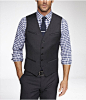 FLANNEL SUIT VEST | Express