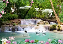 3d 惊人的自然壁纸和背景