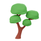 树 3D 图标