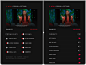 Cleaning up the UI for RIVYT V3 by applying minor design and color adjustments for each menu section. 

The "Before" layout was intended to have all options in view and quickly accessible. 

The "After" is more focused on keeping optio