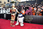 <p> C-3PO and R2-D2 were among the crowd-pleasing characters on the carpet.</p>