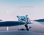 3D 3dart abstract abstractart CGI geometric gradients Landscape octane Render