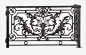 欧式凤凰栏杆高清素材 凤凰图案围栏 古典文物护栏 欧式栏杆 免抠png 设计图片 免费下载