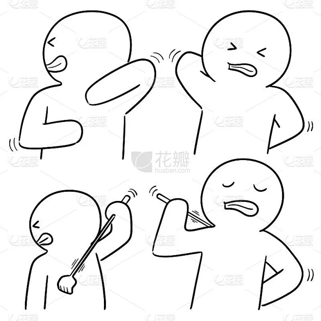 people scratching back素材-花瓣网