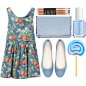 A fashion look from August 2013 featuring Zara flats and STELLA McCARTNEY clutches. Browse and shop related looks.