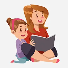 读书母子矢量手绘卡通母亲孩子插图宝宝 https://bao16.com 读书母子矢量手绘卡通母亲孩子插画免费下载 读书母子 手绘 母亲 生日 感恩节 亲情 人物形象 海报 可爱 母爱 伟大