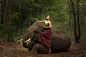 Girl with elephant. by Visoot Uthairam on 500px