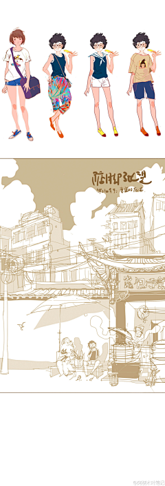莫小丁采集到插画-阿梗