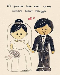 清晨的空气依然清新，窗外第一场的冬雨，淅淅沥沥，微有些许的冷意。季节已寒，但生命中总有的那么多相遇让我们心生暖意。我本想打开一扇窗，再看看那一缕缕纤云，却不曾想收获了漫天的美丽！来自Mentol Art的手绘插画。