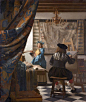 维米尔和他的油画《画室》-世界名画-美术网 Mei-shu.com