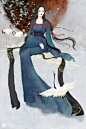 美女儿～_面包树｀__插画师作品_涂鸦王国gracg.com
