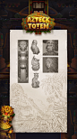 aztec Casino Game concept art Game Art game design  ILLUSTRATION  mobile game slot slot game