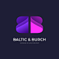 Gradient bb logo template Free Vector