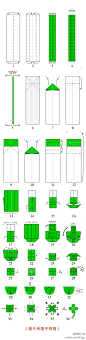 〖精致四叶草折纸完整版〗非常漂亮、非常精致的四叶草折纸，这是完整版哟～