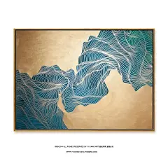 高档定制手绘抽象画空灵系列简约现代挂画客厅墙画玄关装饰油画-淘宝网