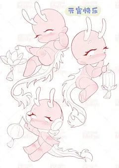 元宵节快乐哟_1_画画的茉莉酱（有团练_来自小红书网页版