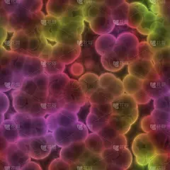 抽象彩色细胞无缝纹理背景。