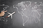 08665_黑色黑板简易世界地图飞机旅行地球村环游世界.jpg