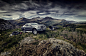 Moody Mountains & Mitsubishi... : Automotive location advertising photography