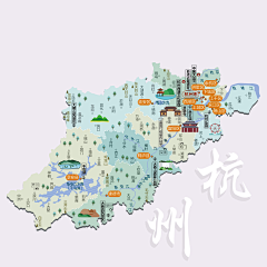 茉莉花海采集到中国各省市人文地图