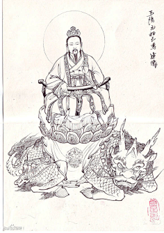 线稿,黑白-花瓣网|陪你做生活的设计师 | 蔡岚工笔人物白描