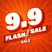 99 3d style flash sale banner template design for web or social media