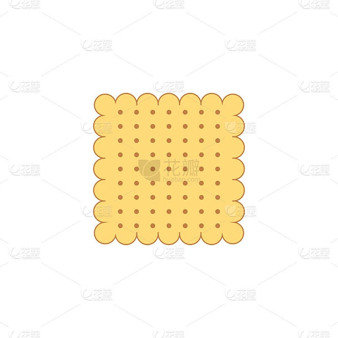 Biscuit vector icon素材-花瓣网