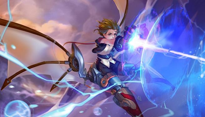 王者荣耀高清原画psd源文件21g角色宣传图cg设定孙膑人物角色3dmax