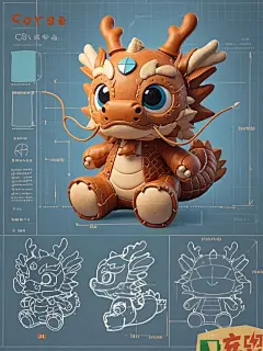 十二生肖皮具公仔龙 - 小红书