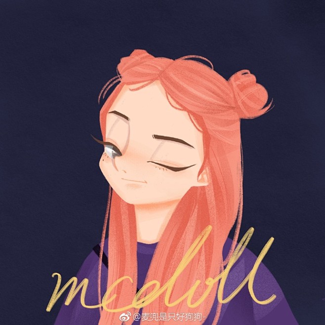 插画头像手绘头像情侣头像 <br...