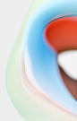 3D abstract air background colorful light modern shapes soft wallpaper