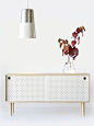 "how about a sideboard with white pegboard doors? this one’s designed by leanne culy and made by local hawkes bay cabinet maker, from home base collections."