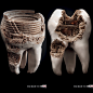 这是一则美加净牙膏广告的创意案例。够酷吧。牙齿上呈现的埃及与罗马的经典建筑，一片片废墟来诠释细菌或者蛀牙在里面停留了很久了，它们广告的标语就是“不要让细菌定居下来”！……