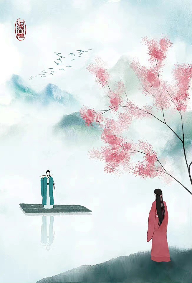 正是江南好风景，落花时节又逢君。——杜甫 图：石家小鬼