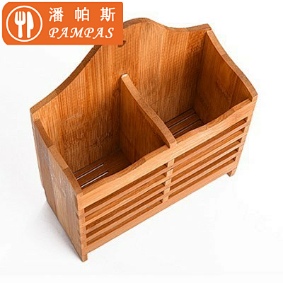 实木筷子筒圆形筷筒方形餐馆笔盒木质筷笼木...