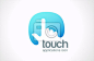Logo Touch screen technology abstract vector. Touchscreen #yestone# #邑石网# #形状#