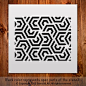 Geometric Stencil For Diy Projects. Small Stencil. (11" x 11"): 