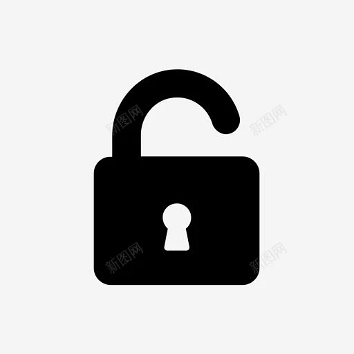 解锁共享安全图标 icon 标识 标志 UI图标 设计图片 免费下载 页面网页 平面电商 创意素材-花瓣网