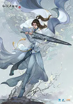 《仙剑奇侠传七》四主角海报公布 两位美女很可爱