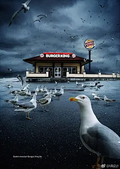 #平面设计# 汉堡王创意海报设计灵感分享 ​​​​