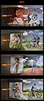 Chain of sports shop "Kant" by Lev Bodrov, via Behance