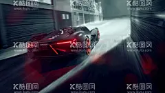 汽车场景海报壁纸  - 源文件下载【酷图网】汽车,汽车背景,保时捷,海报背景,广告设计,赛车,