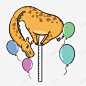 可爱长颈鹿元素高清素材 尺子 气球 调皮 长颈鹿 免抠png 设计图片 免费下载 页面网页 平面电商 创意素材