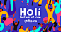 Holi Festival Design : Fictional corporate identity for Holi festival