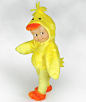 美国代购 复活节 黄色小鸭子装扮 丘比 20cm高