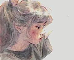 No.350 #本土插画师推荐# 来自@小绘TEON 的插画作品。在你眼里像星星在夜色里。 ​​​​