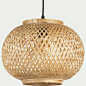 Suspension non électrifiée en bambou D30xH22cm-TOUCAS