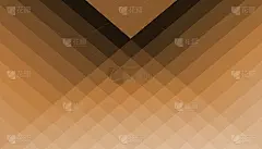 股票插图-橙色几何图案，3D插图，现代橙色背景。